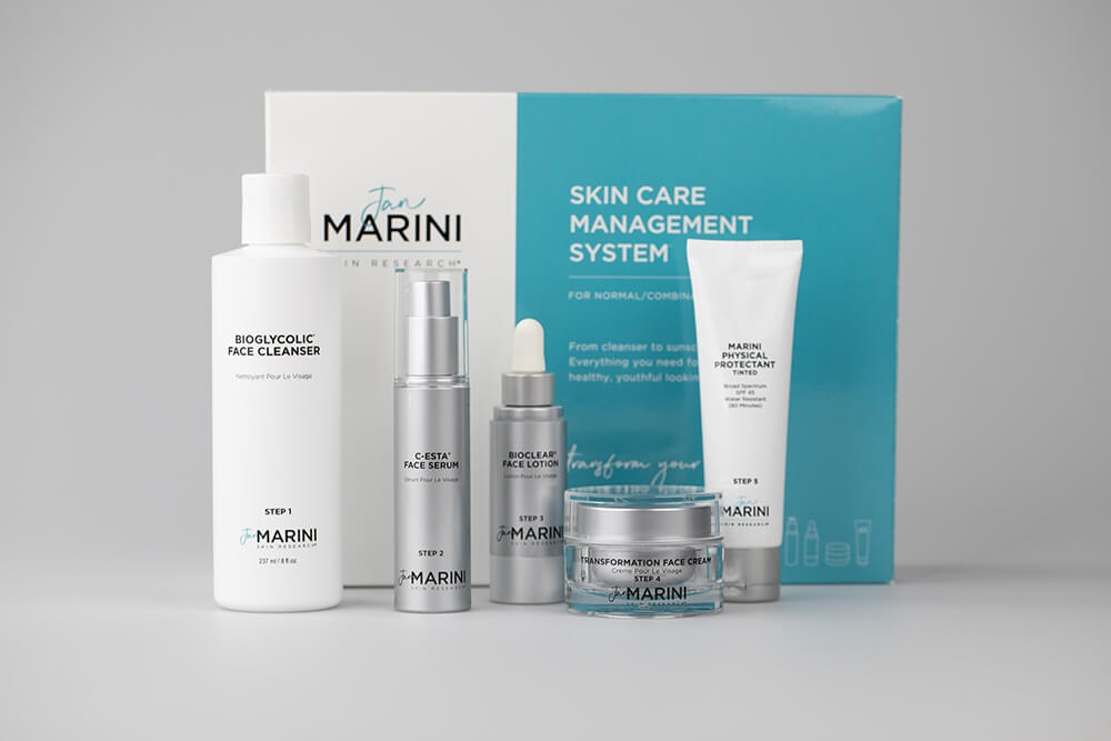 Jan Marini Skin Care Management System Tinted ZESTAW Przeciwzmarszczkowy dla skóry normalnej i mieszanej 1 szt