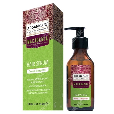 Arganicare Macadamia Hair Serum Serum do suchych i zniszczonych włosów 100 ml