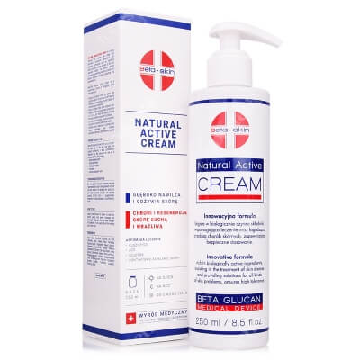 Beta Skin Natural Active Cream Krem łagodzący przebieg chorób skórnych 250 ml