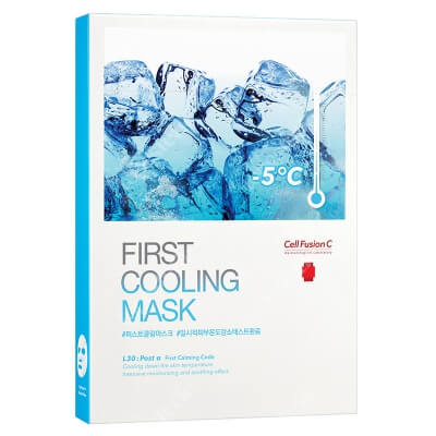 Cell Fusion C First Cooling Mask Chłodząca maska hydrożelowa dla podrażnionej skóry 5x25 g