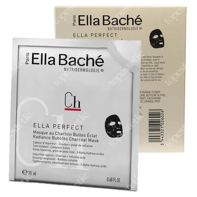 Ella Bache Radiance Bubbles Charcoal Mask Rozświetlająca maska musująca z aktywnym węglem 5 x 1 szt
