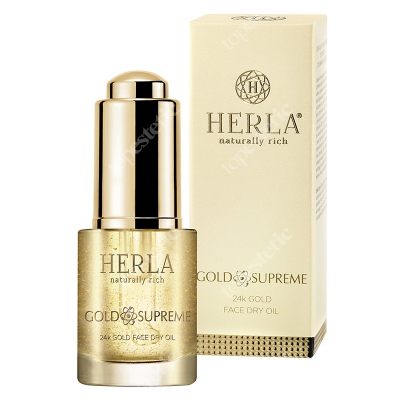 Herla 24k Gold Face Dry Oil Lfitingujący suchy olejek do twarzy z drobinkami złota 15 ml