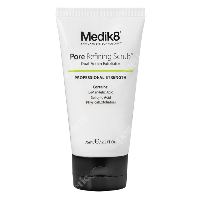 Medik8 Pore Refining Scrub Peeling z mikrodrobinkami i kwasami AHA i BHA 75 ml