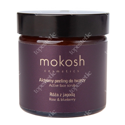 Mokosh Active Face Scrub Rose & Blueberry Aktywny peeling do twarzy - Róża z jagodą 60 ml