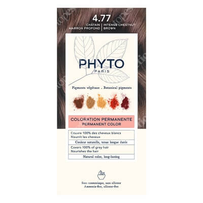 Phyto PhytoColor Farba do włosów - kasztanowy brąz (4.77 Chatain Marron Profond) 50+50+12