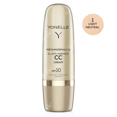Yonelle Metamorphosis D3 Anti-Wrinkle CC Cream SPF 10 Przeciwzmarszczkowy krem z filtrem, Light Neutral 50 ml