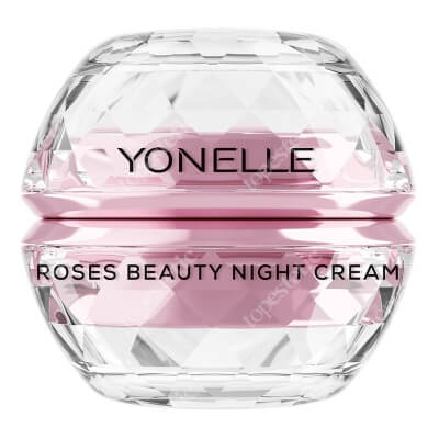 Yonelle Roses Beauty Night Cream Face and Under Eyes Krem piękności nasycony różami na noc na twarz i pod oczy 50 ml