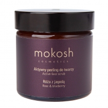 Mokosh Active Face Scrub Rose & Blueberry Aktywny peeling do twarzy - Róża z jagodą 60 ml