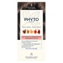 Phyto PhytoColor Farba do włosów - jasny kasztan (5 Chatain Clair) 50+50+12