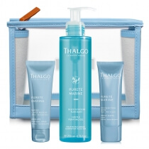 Thalgo Clear Skin Stay Mat ZESTAW Żel myjący 200 ml + Maska oczyszczająco-matująca 40 ml + Fluid Normalizująco-matujący 40 ml + Kosmetyczka 1 szt