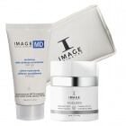 Image Skincare Total Overnight Retinol Masque + Restoring Daily Defense Moisturizer  ZESTAW Nocna maska z retinolem 48 g + Filtr ochronny SPF 50, 57 g + Kosmetyczka 1 szt