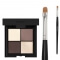 Bikor Morocco Eye Shadows + Bikor Pro Brush N°7 ZESTAW Cienie do powiek - N°11 Nature Queen 4x2g + Pędzel do cieni
