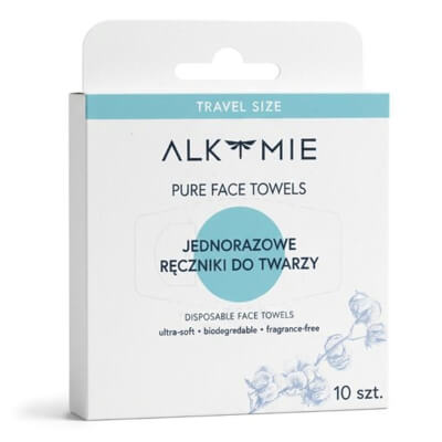 Alkmie Pure Face Towels White Box Jednorazowe ręczniki do twarzy 10 szt