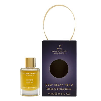 Aromatherapy Associates Deep Relax Hero Mini moment - Głęboko relaksujący olejek do kąpieli 9 ml