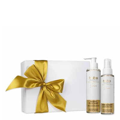 Babo Prezent dla Skóry Wrażliwej i Skłonnej do Podrażnień ZESTAW Nawilżająco - łagodzący tonik do twarzy 100 ml + Prewencja przeciwzmarszczkowa i nawilżanie 200 ml + ręcznik 1 szt