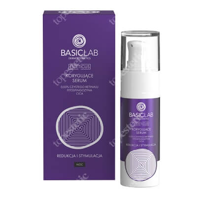 BasicLab Redukcja i Stymulacja Korygujące serum z 0,05% retinalem, witaminą C i fitosfingozyną 30 ml