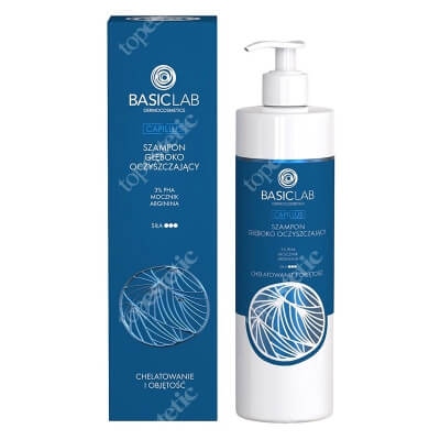BasicLab Szampon Głęboko Oczyszczający Chelatowanie i objętość 300 ml