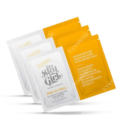 Be The Sky Girl Peel \'n Chill Set ZESTAW Rozświetlający enzymatyczny peeling do twarzy 2,4 g x 3