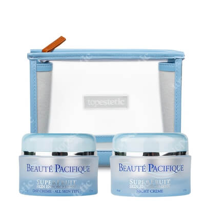 Beaute Pacifique Superfruit Day and Night ZESTAW Krem na dzień redukujący pierwsze oznaki starzenia 50 ml + Krem na noc redukujący pierwsze oznaki starzenia 50 ml + Przezroczysta 1 szt