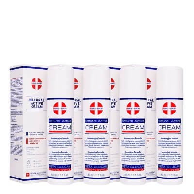 Beta Skin Natural Active Cream x 4 ZESTAW Krem łagodzący przebieg chorób skórnych 50 ml x 4