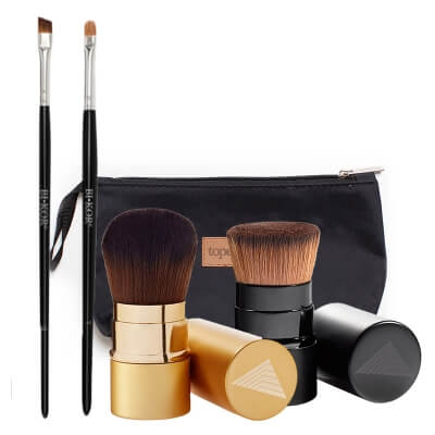 Bikor Bikor Brush Set ZESTAW Pędzel do Ziemi Egipskiej 1 szt + Pędzel do pudru Oslo + Pędzel do stylizacji brwi + Pędzel do cieni + Kosmetyczka 1 szt GRATIS