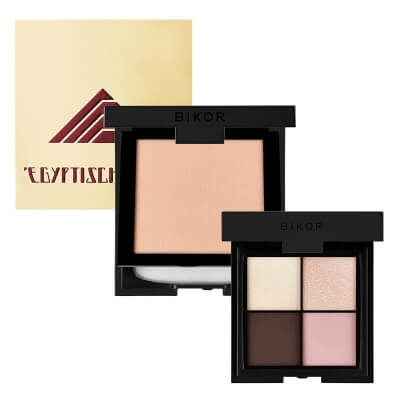 Bikor Oslo + Egyptische Erde + Morocco ZESTAW Puder - N°4 8 g + Bikor Ziemia Egipska z wyciągiem z lukrecji 14 g + Cienie do powiek N°4 4x2g