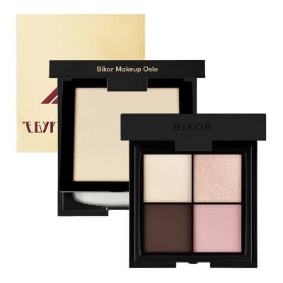 Bikor Oslo + Egyptische Erde + Morocco ZESTAW Puder - N°5 8 g + Bikor Ziemia Egipska z wyciągiem z lukrecji 14 g + Cienie do powiek - ​N°4 4x2g