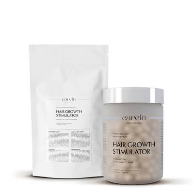 Carein Hair Growth Stimulator 60 Days ZESTAW Telogenowe wypadanie włosów 90 kapsułek + Uzupełnienie 90 kaps