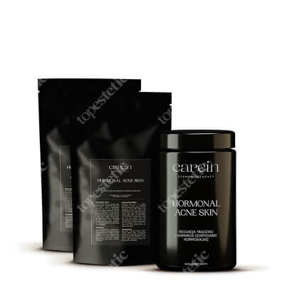 Carein Hormonal Acne Skin 90 Days ZESTAW Kuracja 90 dni : Gładka skóra bez trądziku hormonalnego 120 kaps + Uzupełnienie 120 kaps x 2