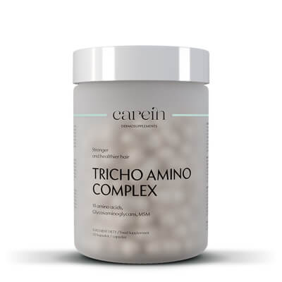Carein Tricho Amino Complex Wzmocnienie cienkich, łamliwych włosów 120 kapsułek