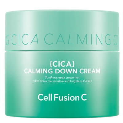 Cell Fusion C Cica Calming Down Cream Kojący krem zapewnia natychmiastową ulgę i redukcję podrażnień 50 ml