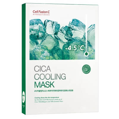 Cell Fusion C Cica Cooling Mask Wygładzająco-chłodząca maska w płacie 5 x 27 g