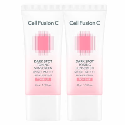 Cell Fusion C Dark Spot Toning Sunscreen SPF50+ PA++++ ZESTAW Krem wyrównujący koloryt skóry 35 ml x 2