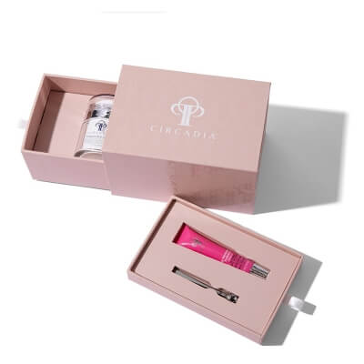 Circadia Kiss and Glow ZESTAW Odbudowujący balsam do ust (Hibiscus) 12 ml + Krem przeciw zmarszczkom pod oczy 29 ml