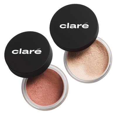 Clare Body Magic Dust + Caffe Latte 904 ZESTAW Puder rozświetlający (kolor Wet Skin 05) 1,5 g + Cień do powiek (kolor Caffe Latte 904) 1,4 g