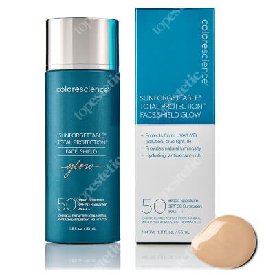 Colorescience Sunforgettable Total Protection Face Shield SPF 50 Minerały w emulsji do twarzy (kolor Glow) 55 ml