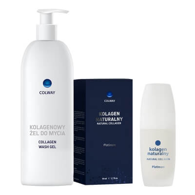 Colway Collagen Care ZESTAW Kolagenowy żel do mycia 250 ml + Kolagen Naturalny 50 ml