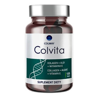 Colway Colvita Suplement diety Kolagen + Algi + Wit. E 120 kaps.