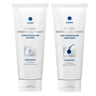 Colway Hair Care Set ZESTAW Odżywka wzmacniająca włosy 200 ml + Szampon wzmacniający włosy 200 ml
