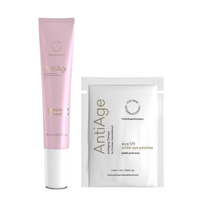 Colway International Eye lift - Eye Patches + Masterpiece Of Eye Contour ZESTAW Płatki pod oczy 2 szt + Krem pod oczy 15 ml