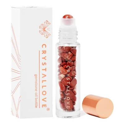 Crystallove Buteleczka Z Kryształami Na Olejek Jaspis Czerwony 10 ml