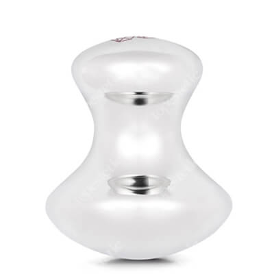 Crystallove Grzybek do Masażu ze Stali Nierdzewnej Grzybek do masażu twarzy, szyi, dekoltu oraz skóry wokół oczu 1 szt