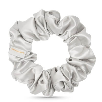 Crystallove Gumka do Włosów Jedwabna (silver) 1 szt