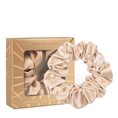 Crystallove Gumka Do Włosów Jedwabna (złota) 1 szt