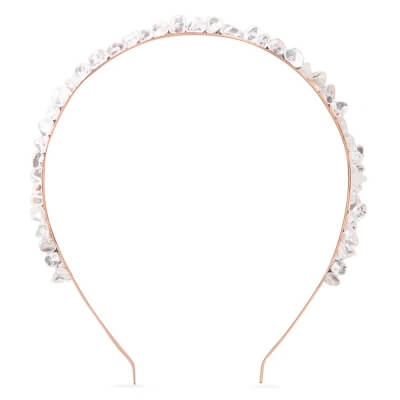 Crystallove Opaska na Włosy z Kryształem Górskim Opaska 1 szt