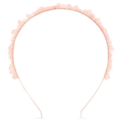 Crystallove Opaska na Włosy z Kwarcem Różowym Opaska 1 szt