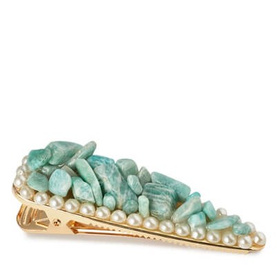 Crystallove Spinka do Włosów z Kryształami Amazonit 1 szt