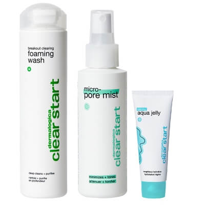 Dermalogica Acne Skin Refreshing Set ZESTAW Żel do mycia twarzy 295 ml + Odświeżająca mgiełka 118 ml + Lekki żel nawilżający 59 ml