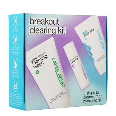Dermalogica Breakout Clearing Kit ZESTAW Żel do mycia twarzy dla cer młodych 75 ml + Serum likwidujące bakterie 10 ml + Lekki żel nawilżający 25 ml