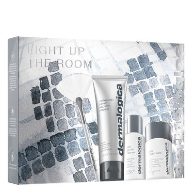 Dermalogica Light Up the Room ZESTAW Rozświetlający produkt oczyszczający 30 ml + Enzymatyczny puder ryżowy 13 g + Maseczka 75 ml + Pędzelek 1 szt
